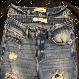KanCan Blue Skinny Distressed Jeans